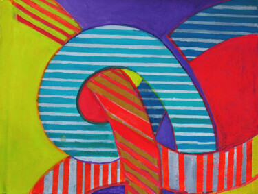 Malerei mit dem Titel "Gribouillages abstr…" von Sara Raquel Sarangello, Original-Kunstwerk, Öl