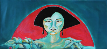 Pittura intitolato "Le calme et l'énerg…" da Sara Raquel Sarangello, Opera d'arte originale, Olio
