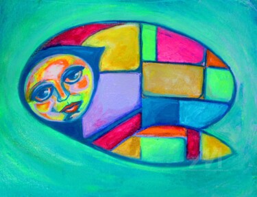 Painting titled "MUNDO MARINO" by Sara Raquel Sarangello, Original Artwork, Acrylic