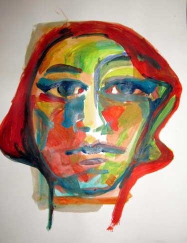 Painting titled "ELLE" by Sara Raquel Sarangello, Original Artwork, Acrylic