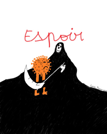 数字艺术 标题为“Espoir” 由Sara Picazo, 原创艺术品, 2D数字工作