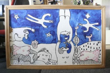 Drawing titled "Puzzle géant" by Sara Picazo, Original Artwork, Other