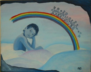 Pittura intitolato "speranza" da Sara Silberstein, Opera d'arte originale