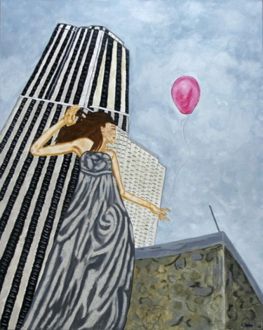 Pintura intitulada "Um mundo por descob…" por Sara Vieira, Obras de arte originais, Óleo