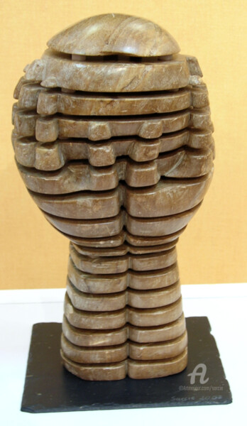 Scultura intitolato "Sculpture "Mains tr…" da Sarcie, Opera d'arte originale, Pietra