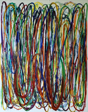 Картина под названием "Ethereal Voices" - Fatima Sardinha, Подлинное произведение искусства, Масло Установлен на Деревянная…