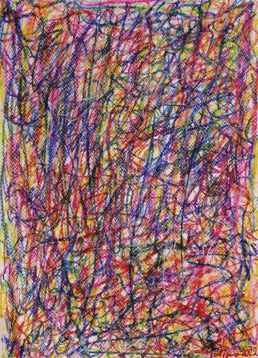 Картина под названием "N.° 7 Outside Perce…" - Fatima Sardinha, Подлинное произведение искусства, Пастель Установлен на Стек…