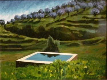 Картина под названием "l'Infanzia felice" - Angelo Sara, Подлинное произведение искусства