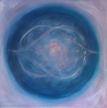 Malerei mit dem Titel "Andromeda" von Sari Komulainen, Original-Kunstwerk, Acryl
