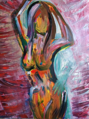 Malerei mit dem Titel "Love 1" von Sarike Gaillard, Original-Kunstwerk, Acryl