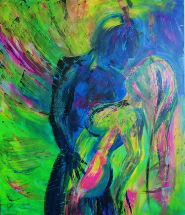 Schilderij getiteld "Love 4" door Sarike Gaillard, Origineel Kunstwerk, Acryl