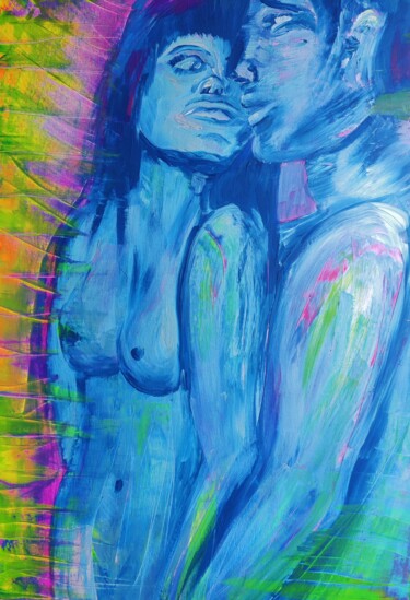 Schilderij getiteld "Love 3" door Sarike Gaillard, Origineel Kunstwerk, Acryl