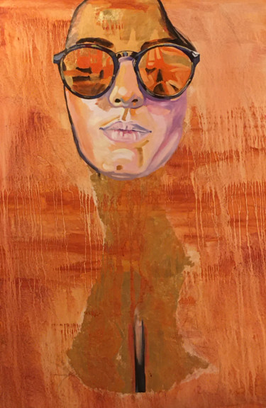 Malerei mit dem Titel "CHIARA" von Sarita Nanni, Original-Kunstwerk, Öl