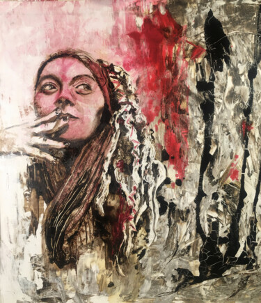 Painting titled "My Dreads and I" by Sarita Nanni, Original Artwork, Oil
