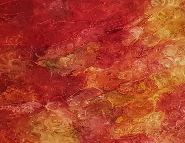 Malerei mit dem Titel "Colorful mountains" von Raimundas Sarka, Original-Kunstwerk, Öl