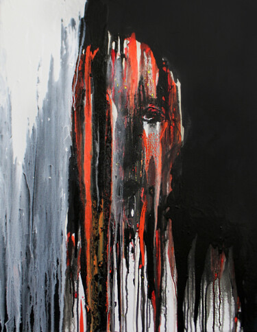 Malerei mit dem Titel "Veil 1" von Sarkis Sislian, Original-Kunstwerk, Acryl
