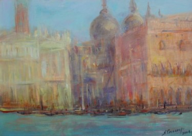 Painting titled "Palazzo Ducale" by Sarmite Caune, Original Artwork
