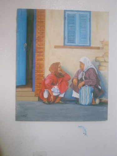 Pintura intitulada "fee mieux dehors" por Med Talagoud, Obras de arte originais