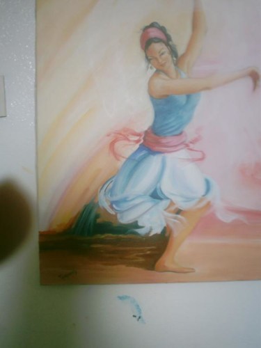 Painting titled "danseuse d'orient" by Med Talagoud, Original Artwork