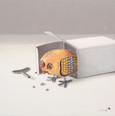 Peinture intitulée "Éclosion !" par Reza Sarrafi, Œuvre d'art originale, Huile