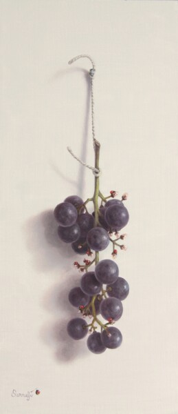 Malerei mit dem Titel "La dégustation du n…" von Abdolreza Sarrafi, Original-Kunstwerk, Öl