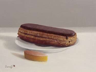 Pintura titulada "Eclair au chocolat…" por Reza Sarrafi, Obra de arte original, Oleo