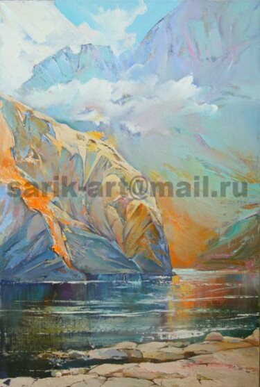 Pittura intitolato "mountain" da Sarvar Sulayman, Opera d'arte originale