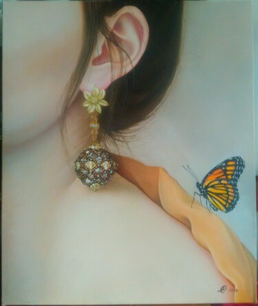Картина под названием "Whispers" - Sasa Milojkovic, Подлинное произведение искусства, Масло