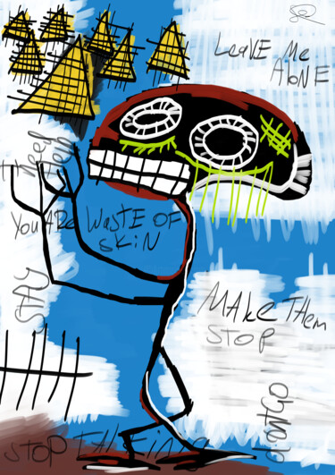 Digitale Kunst mit dem Titel "empty shell" von Saša T, Original-Kunstwerk, 2D digitale Arbeit