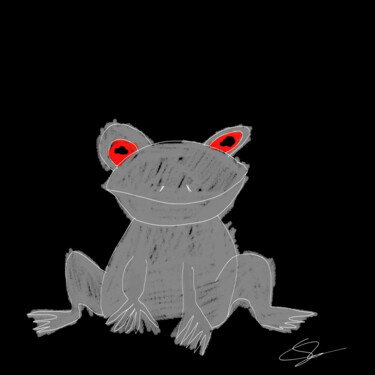 Digital Arts titled "frog" by Saša T, Original Artwork, Digital Painting