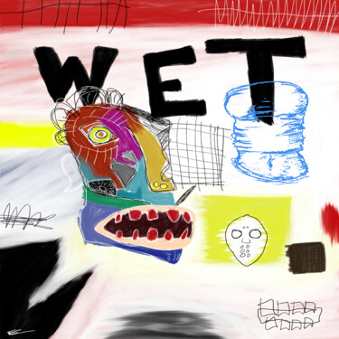 Digitale Kunst getiteld "wet" door Saša T, Origineel Kunstwerk, Digitaal Schilderwerk