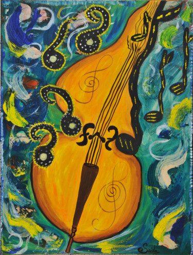 Malerei mit dem Titel "MUSICA" von Sasariri, Original-Kunstwerk, Acryl
