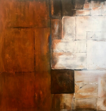 Painting titled "The Wall" by Sascaart, Original Artwork, Acrylic
