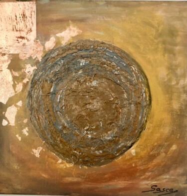 「Gong」というタイトルの絵画 Sascaartによって, オリジナルのアートワーク, アクリル