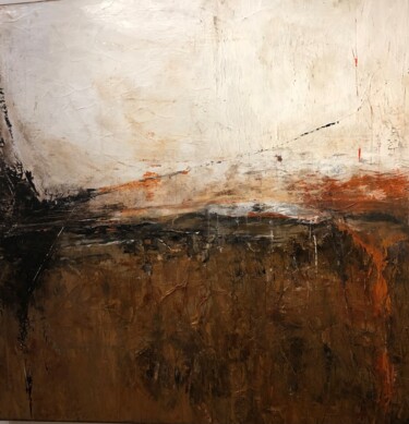 Peinture intitulée "Terres brûlées" par Sascaart, Œuvre d'art originale, Acrylique