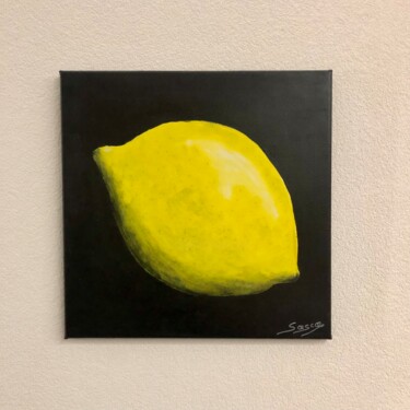 Pittura intitolato "Lemon" da Sascaart, Opera d'arte originale, Acrilico