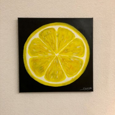 Pittura intitolato "Lemon 2" da Sascaart, Opera d'arte originale, Acrilico