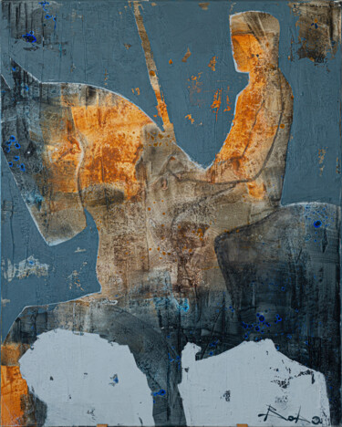 Картина под названием "Nomad II" - Саша Боб, Подлинное произведение искусства, Масло