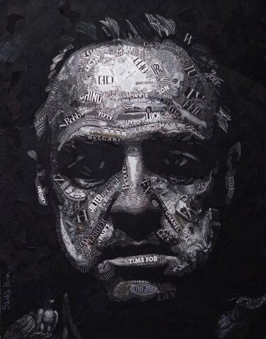 Коллажи под названием "Don Brando" - Sasha Bom, Подлинное произведение искусства, Коллажи