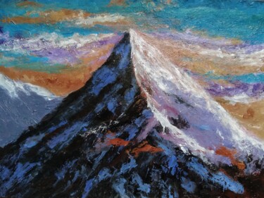 Peinture intitulée "Ai-Petri peak" par Sasha Brisac, Œuvre d'art originale, Acrylique