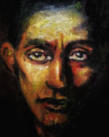 Painting titled "Portrait of an Indi…" by Sasha Brisac, Original Artwork, Acrylic