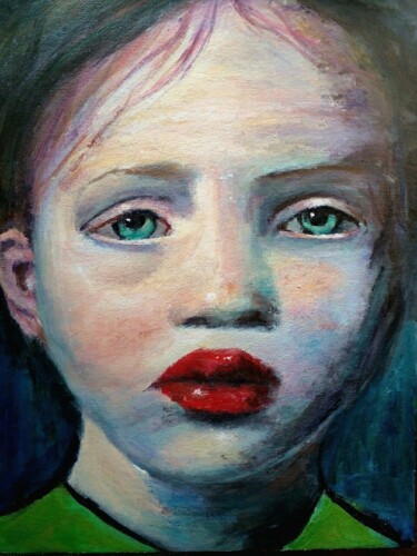 Painting titled "Lucy" by Sasha Brisac, Original Artwork, Acrylic