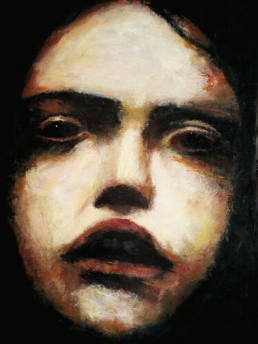 Ζωγραφική με τίτλο "Portrait of Susan" από Sasha Brisac, Αυθεντικά έργα τέχνης, Ακρυλικό