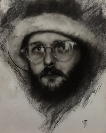 Drawing titled "Ivan" by Sasha Ivanov, Original Artwork, Charcoal