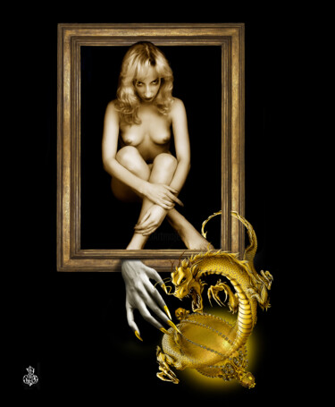Fotografía titulada "СТОРОЖ" por Alexander Zavialov, Obra de arte original, Fotografía manipulada Montado en Bastidor de cam…