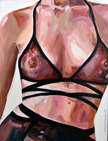 Картина под названием "BODY" - Sasha Robinson, Подлинное произведение искусства, Масло