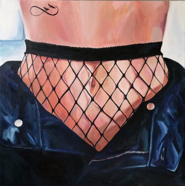 Painting titled "CAGE" by Sasha Robinson, Original Artwork, Oil