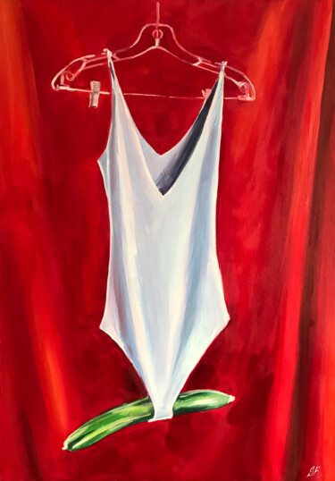 Pittura intitolato "GET DRESSED" da Sasha Robinson, Opera d'arte originale, Olio