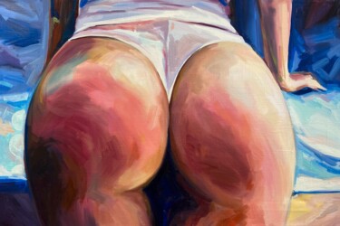 Картина под названием "BEA - oil painting…" - Sasha Robinson, Подлинное произведение искусства, Масло