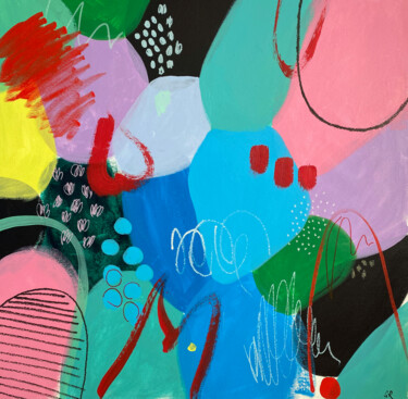 Painting titled "Abstract Colors Har…" by Sasha Robinson, Original Artwork, Acrylic